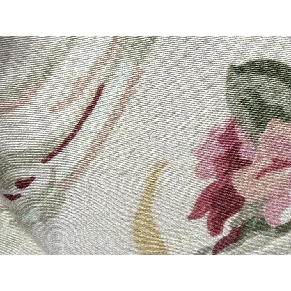 Ralph Lauren Pillowcase Set Guinevere Aragon Ruffled‎ Standard Vtg Floral Sateen